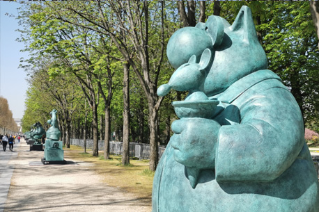 Exposition gratuite en plein air de 20 statues géantes du CHAT de Geluck