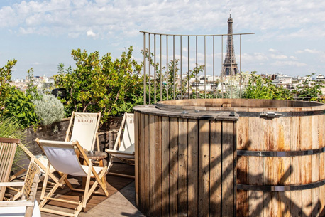 Rooftop à Paris : la campagne chic en ville au Brach