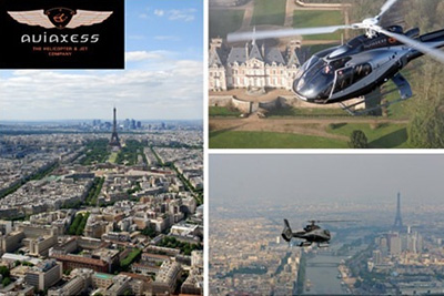Tour en hélicoptère au dessus de Paris