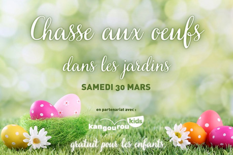 Chasse aux œufs gratuite dans les jardins du passage du Havre (réservation)