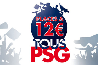 Places à 12 € pour tous les matchs du PSG avec la carte gratuite Tous PSG