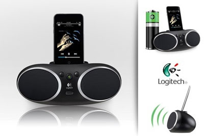 Dock iPod avec haut-parleurs rechargeables Logitech pour 14,99 € au lieu de 40 €