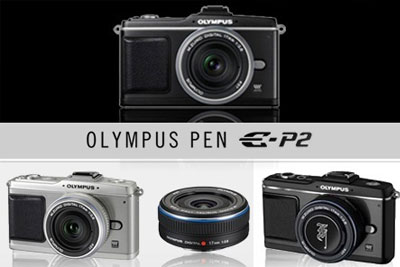 Appareil photo compact Olympus PEN E-P2 + objectif 17mm à 574 € au lieu de 1024 € 