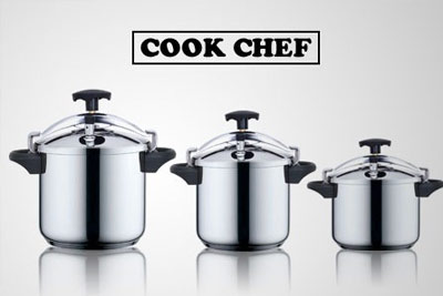 Cocotte traditionnelle Cook Chef en inox compatible induction 6L à 35 € au lieu de 70 €