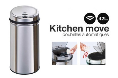 Poubelle Kitchen Move ouverture automatique à 49,90 € au lieu de 109,90 €