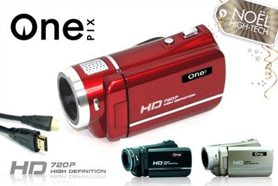 Caméscope HD Onepix et son câble HDMI pour 99,90 € au lieu de 199,90 €