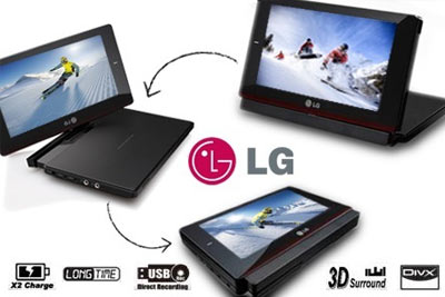 Lecteur DVD portable LG 8 pouces et carte SD 4GB à 89 € au lieu de 189 €