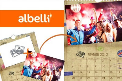 2 calendriers A4 personnalisés avec vos photos à 9,90 € au lieu de 29,90 € chez Albelli