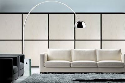 Lampe Design Arc en acier et marbre blanc ou noir pour 169 € au lieu de 899 €