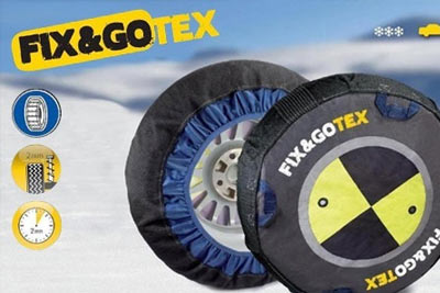 2 housses de pneus neige Fix & Go Tex à 25,90 € au lieu de 59 €