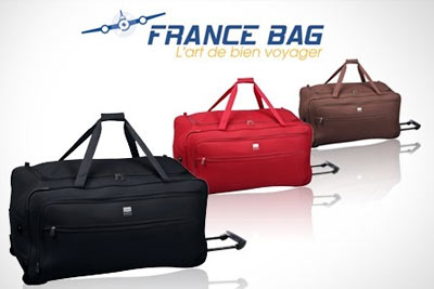 Sac de voyage à roulettes grand modèle France Bag à 29,90 € au lieu de 99 €