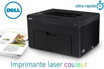Imprimante Laser couleur Dell 1250c à 69,90 € au lieu de 179 €