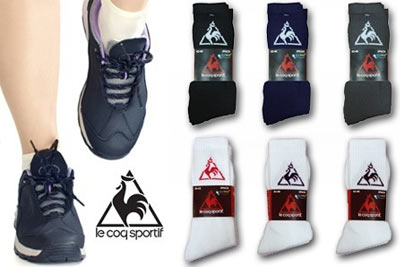 Pack de 6 paires de chaussettes Le Coq Sportif à 9,90 € au lieu de 19,95 €