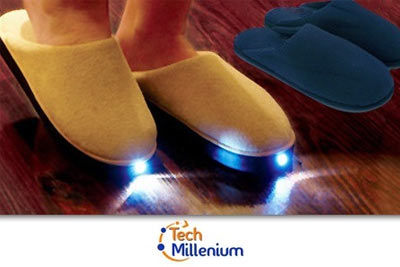 Paire de chaussons LED Tech Millenium à 19,90 € au lieu de 49 €