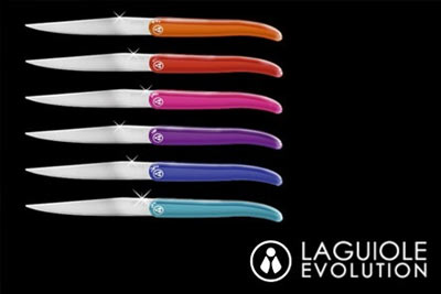 Coffrets de 6 couteaux multicolores Intuition Laguiole à 29,90 € au lieu de 69 €