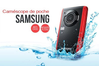 Caméscope Samsung HMX-W200 reconditionné à 69,90 € au lieu de 149 €
