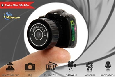 Mini appareil photo avec carte micro SD 4Go à 49,90 € au lieu de 119 €