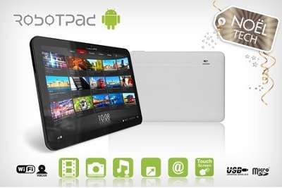 Tablette Robotpad Android, Wifi, Webcam à 109 € au lieu de 349 €