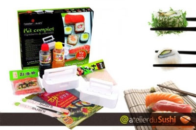 Kit confection sushis et makis l'Atelier du Sushi à 39,90 € au lieu de 100 €
