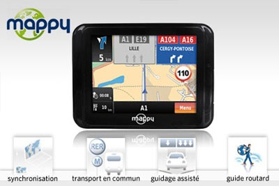 GPS Mappy Mini 300/305 ultra-compact à 49,90 € au lieu de  99,90 €