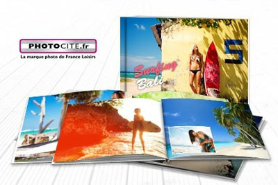 Livre photo A4 horizontal avec couverture rigide chez Photocite.fr dès 14,99 €