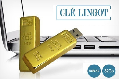 Clé USB lingot d'or 32 Go à 22,99 € au lieu de 59 €