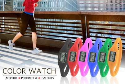Montre color Watch 3 en 1, compteur de calories intégré à 9,90 € au lieu de 19,90 € 