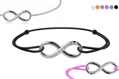 Bracelet avec pendentif Infinity à 9,90 € au lieu de 29 €