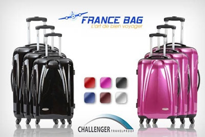 Set de 3 valises chariot France Bag en Polycarbonate à à 147,90 € au lieu de 549 €