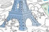 poster paris a colorier poster paris a colorier