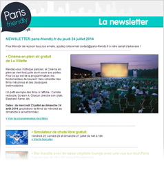 newsletter paris-friendly.fr