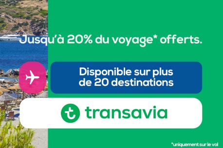 C'est le Black Friday chez Transavia. 3 jours pour profitez de prix encore plus réduits !