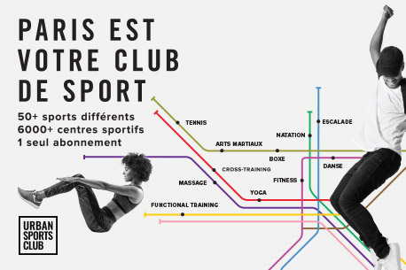 Faire du sport à Paris, 1 abonnement unique pour plus de 7000 salles