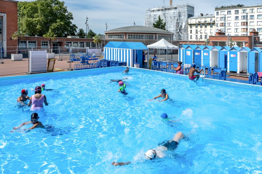 baignade gratuite paris leo lagrange 2025