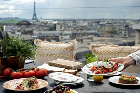 Restaurant insolite sur la superbe terrasse des Galeries Lafayette