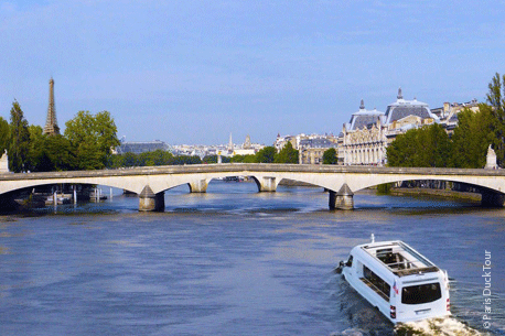 Sortie insolite dans le Paris Duck Tour, bus amphibie sur la Seine dans Paris