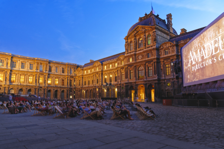 Cinéma Paradiso Louvre, le festival de cinéma gratuit en plein air dans la cour carrée du Louvre