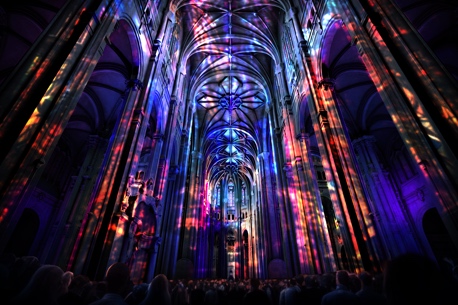 Spectacle immersif Luminescence à l'église Sainte Eustache
