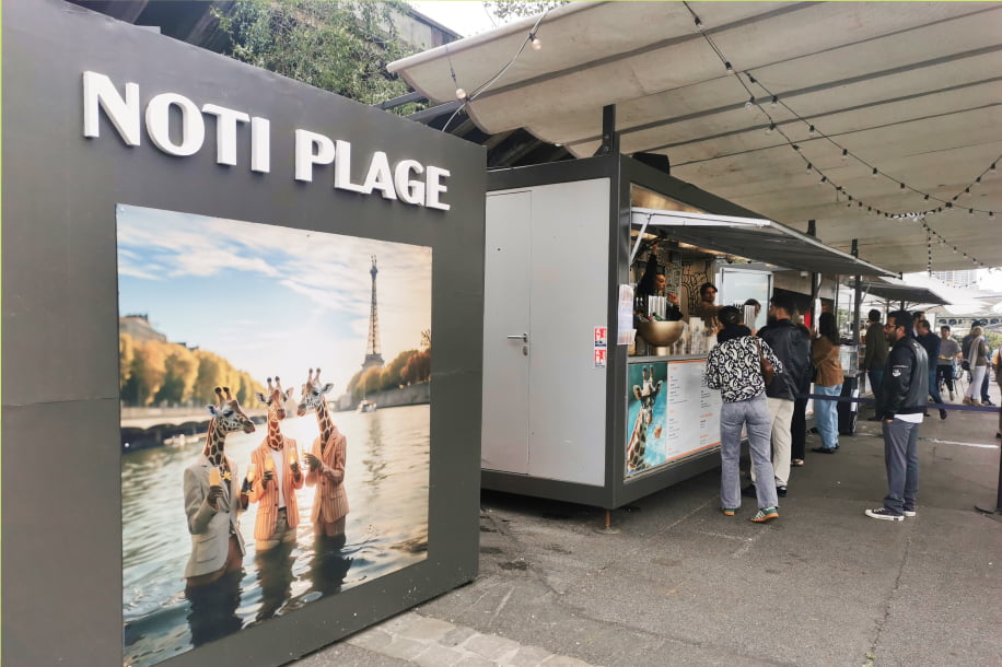 Noti Plage : l’adresse estivale à ne pas manquer au pied de la Tour Eiffel