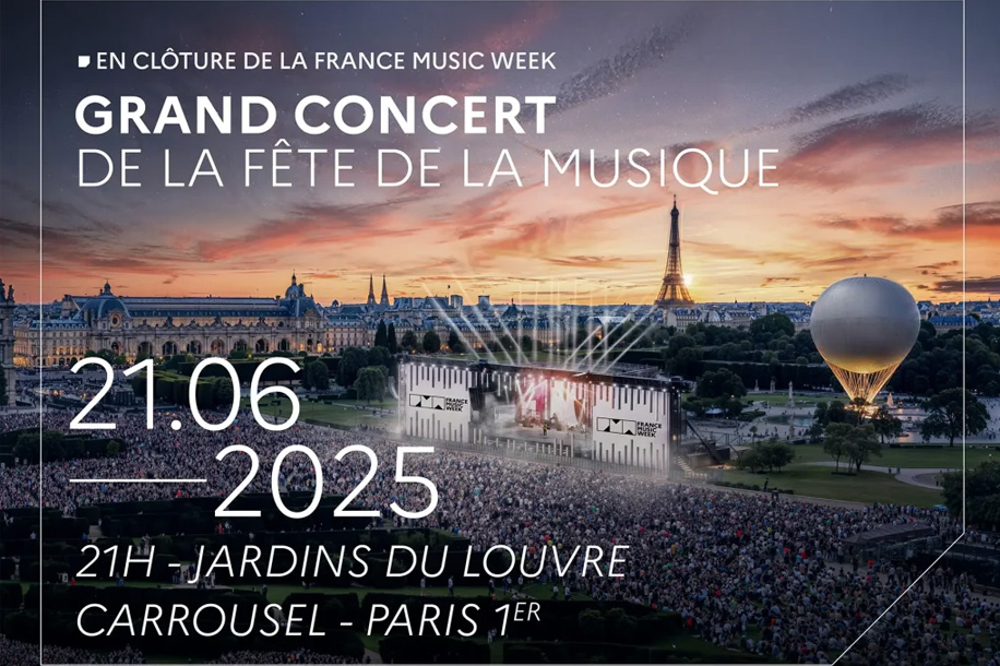 Concert géant (et gratuit) dans les jardins du Louvre pour la Fête de la Musique