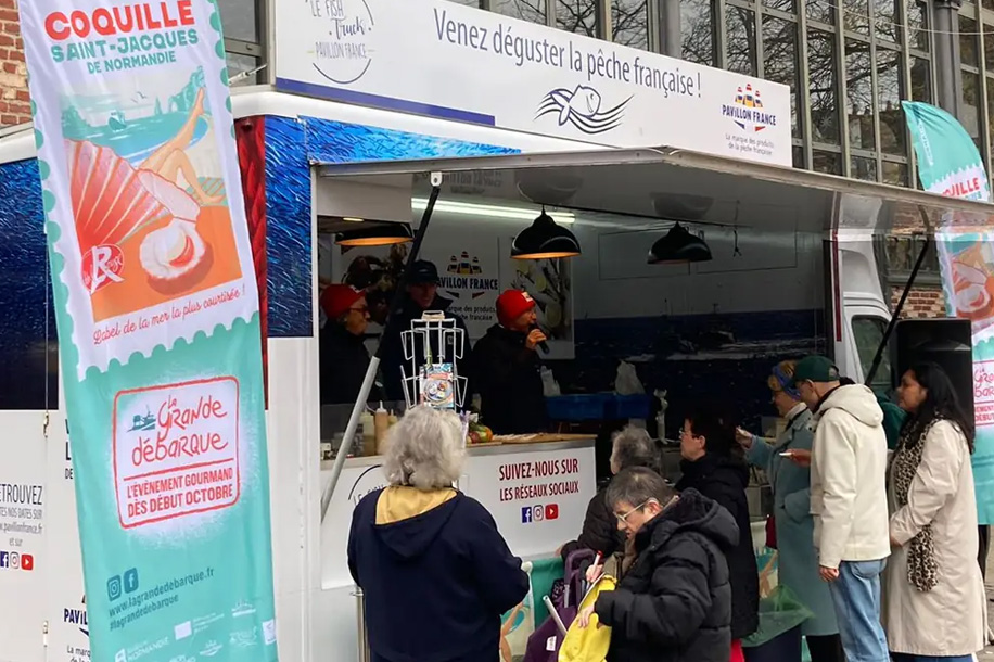 La Grande Débarque à Paris : dégustation gratuite de coquilles Saint Jacques à Bercy Village