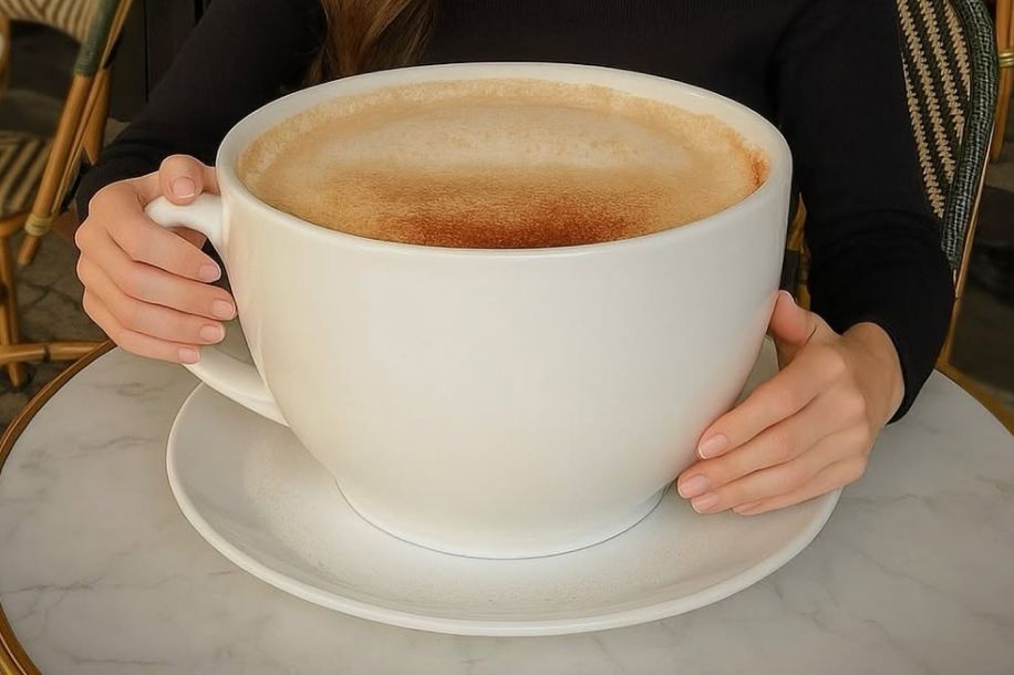 Croissant géant et latte XXL : la pause café la plus démesurée de Paris