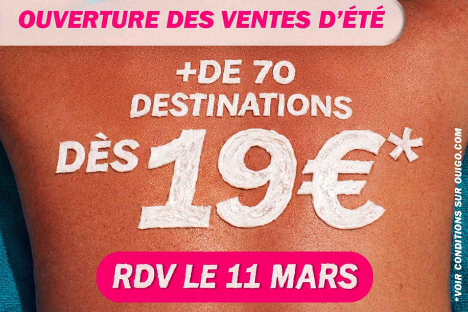 ouvertures ventes ete ouigo