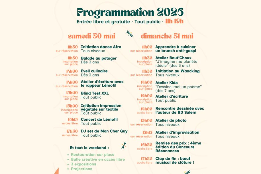 Ateliers, concerts et expo : découvrez le programme gratuit du Festival Résonances !