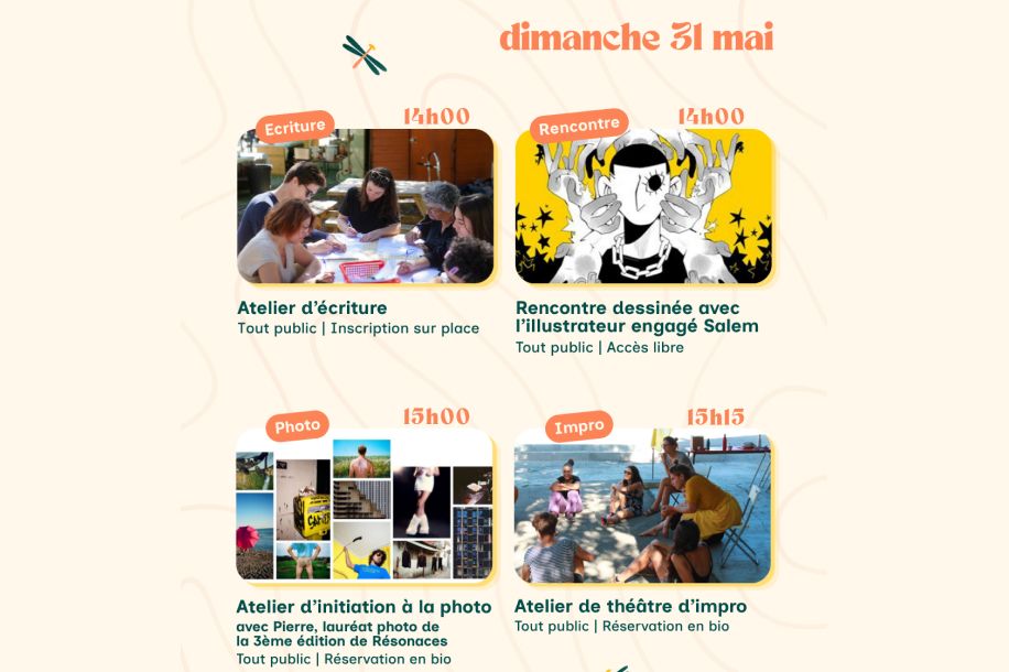 Ateliers, concerts et expo : découvrez le programme gratuit du Festival Résonances !