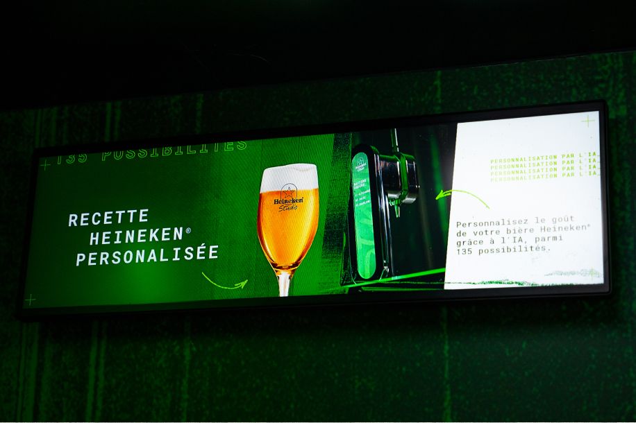 Bière personnalisée par IA, mousse aromatisée et brassins limités avec le Heineken® Studio Truck