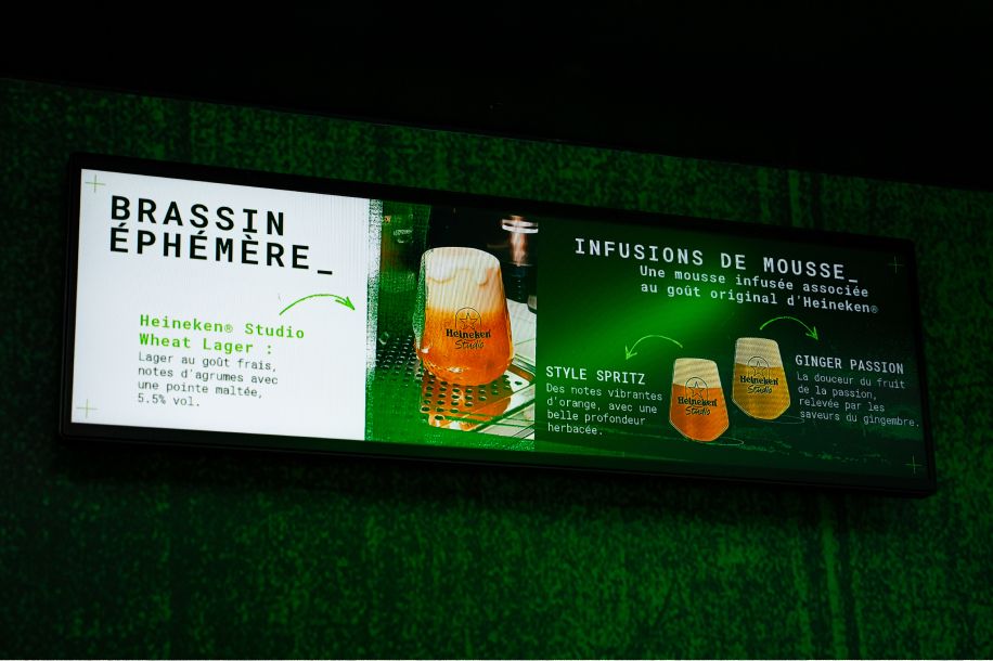 Bière personnalisée par IA, mousse aromatisée et brassins limités avec le Heineken® Studio Truck