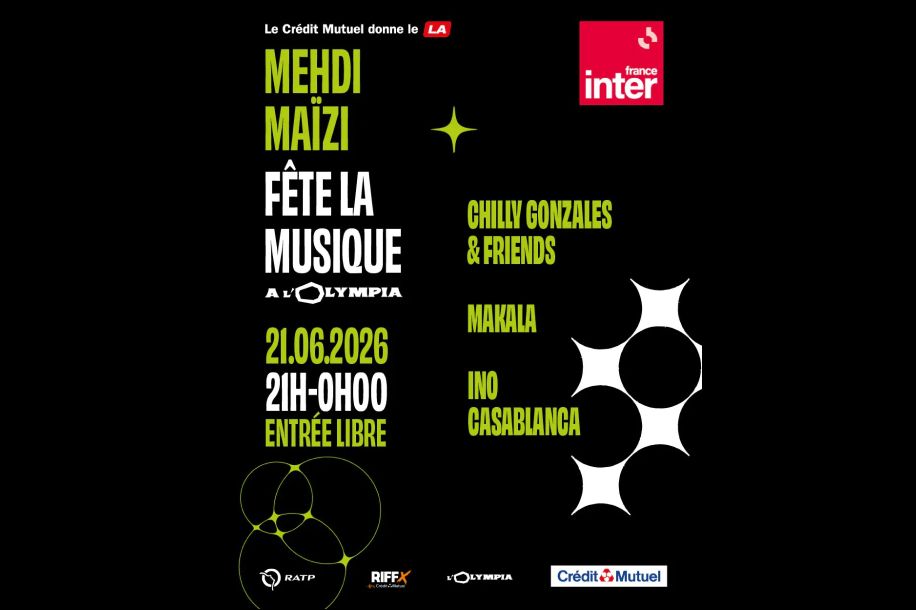 L'Olympia gratuit le 21 juin ? Oui, et c'est Mehdi Maïzi qui programme