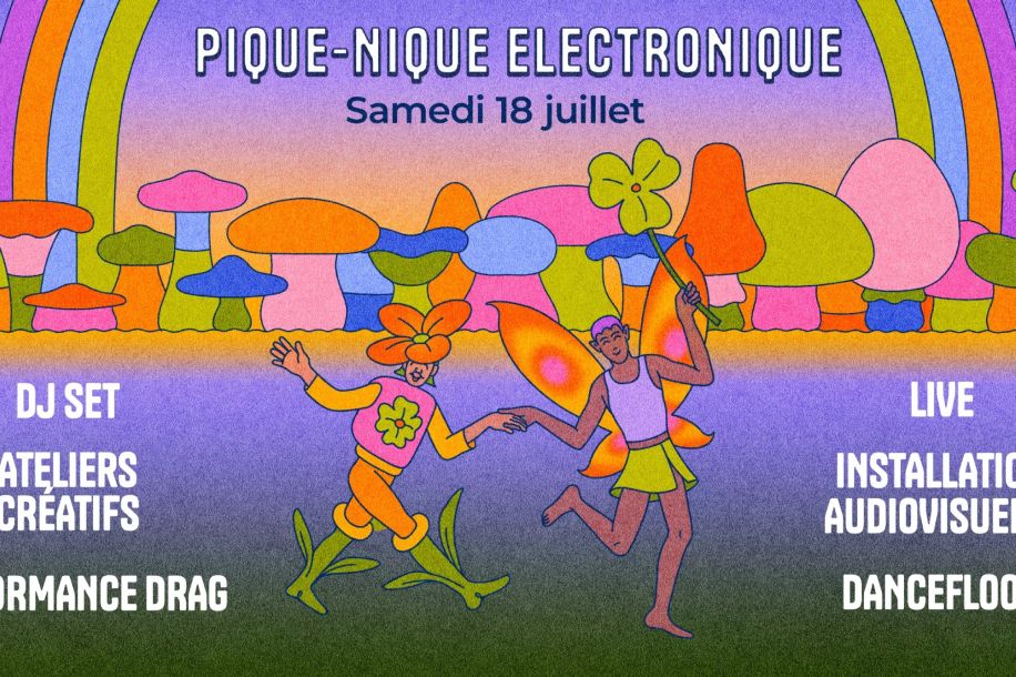 Pique nique électronique gratuit au Château Éphémère : DJ sets, live, drag, ateliers et sieste sonore