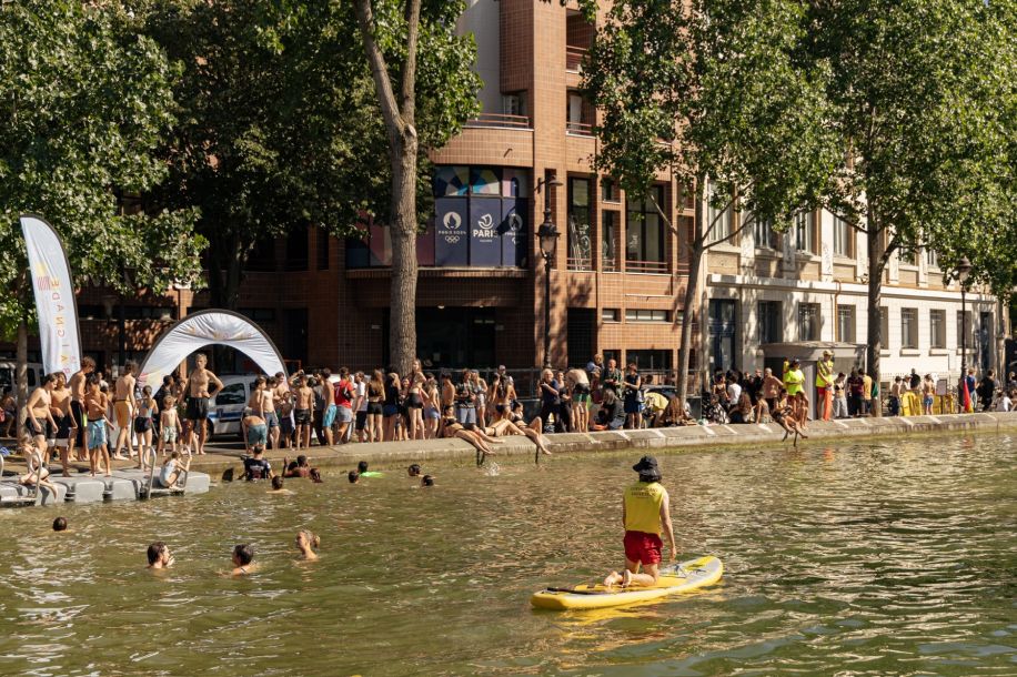 La baignade est autorisée dans le canal Saint Martin pendant la canicule !
